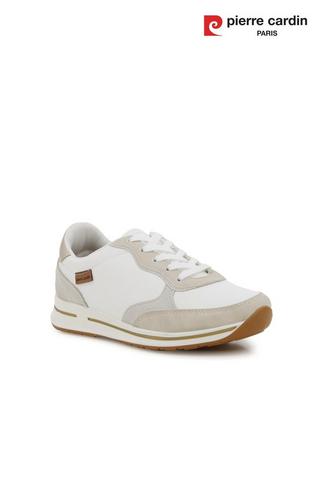 WHITE ANTONIA RETRO SNEAKER - Pierre Cardin