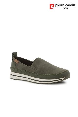 OLIVE SLIP ON LOAFER - Pierre Cardin