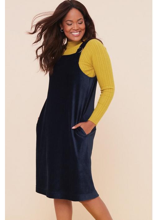 Navy pinafore outlet dress