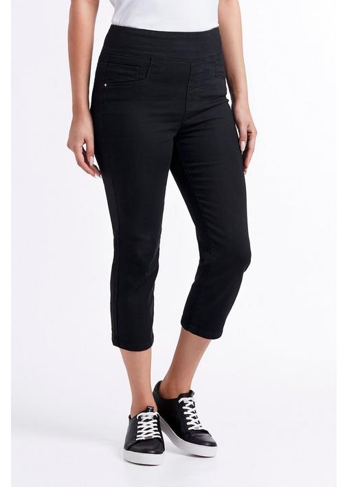 SLIM LEG PULL ON JEGGING CROPS MILADYS