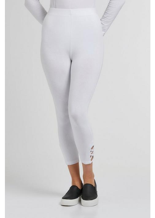 CROPPED LEGGINGS WHITE CUTOUT