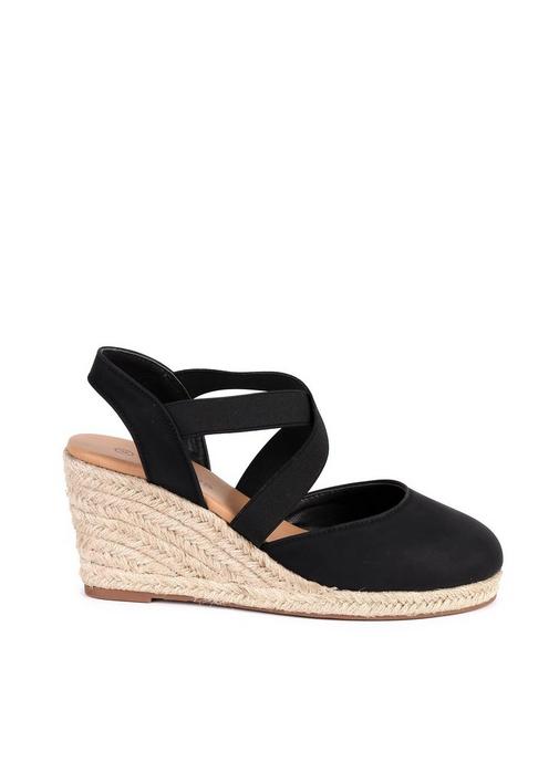 Closed toe wedge on sale espadrilles