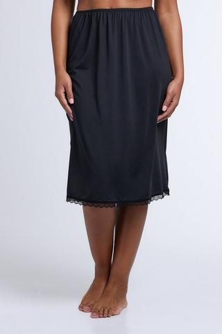 LADIES REGULAR HALF SLIP BLACK