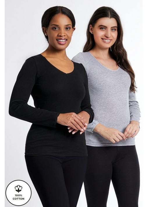 Astr Bell Hem Long Sleeve Sheer Lace Top In Black - Foto 6