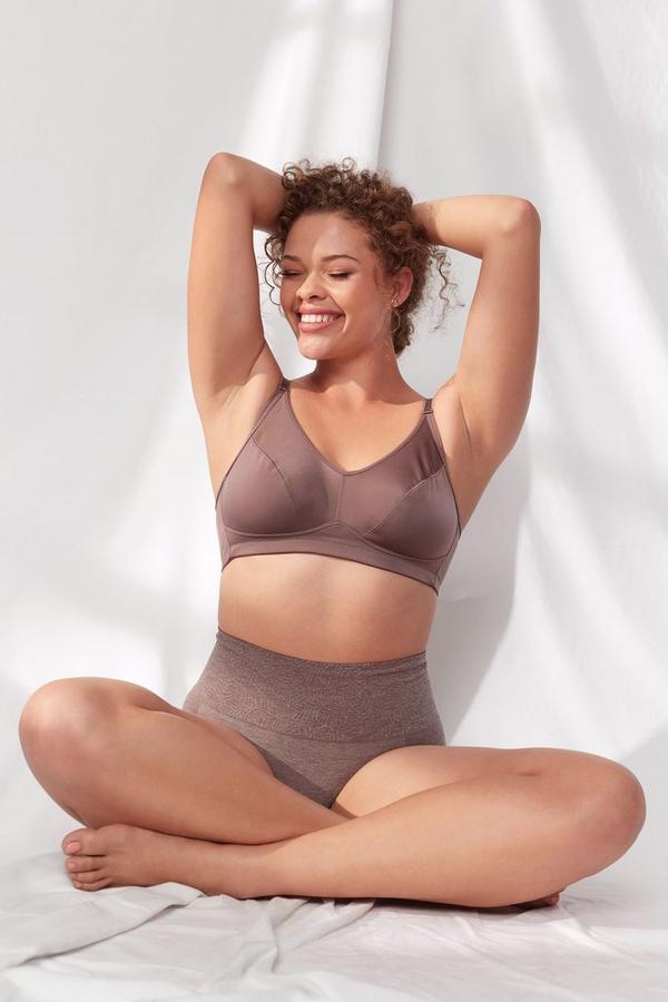 2PK NON PADDED BRAS -  MOCHA AND OYSTER