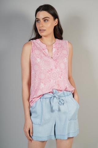 Chambray Paperbag Shorts