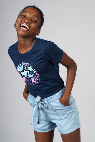 Chambray Paperbag Shorts