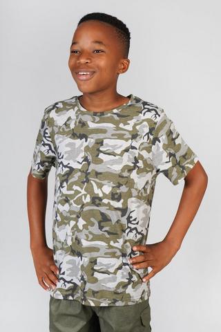 Camo Cotton T-shirt