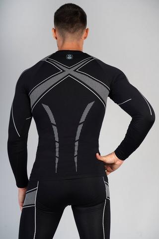 BLACK ELITE LONG SLEEVE COMPRESSION SHIRT - Elite Sport