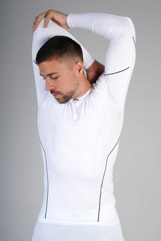 Mens Long Sleeve GYM Shirt Fast Dry Sport Tight Fit Cycling Compression T- Shirt