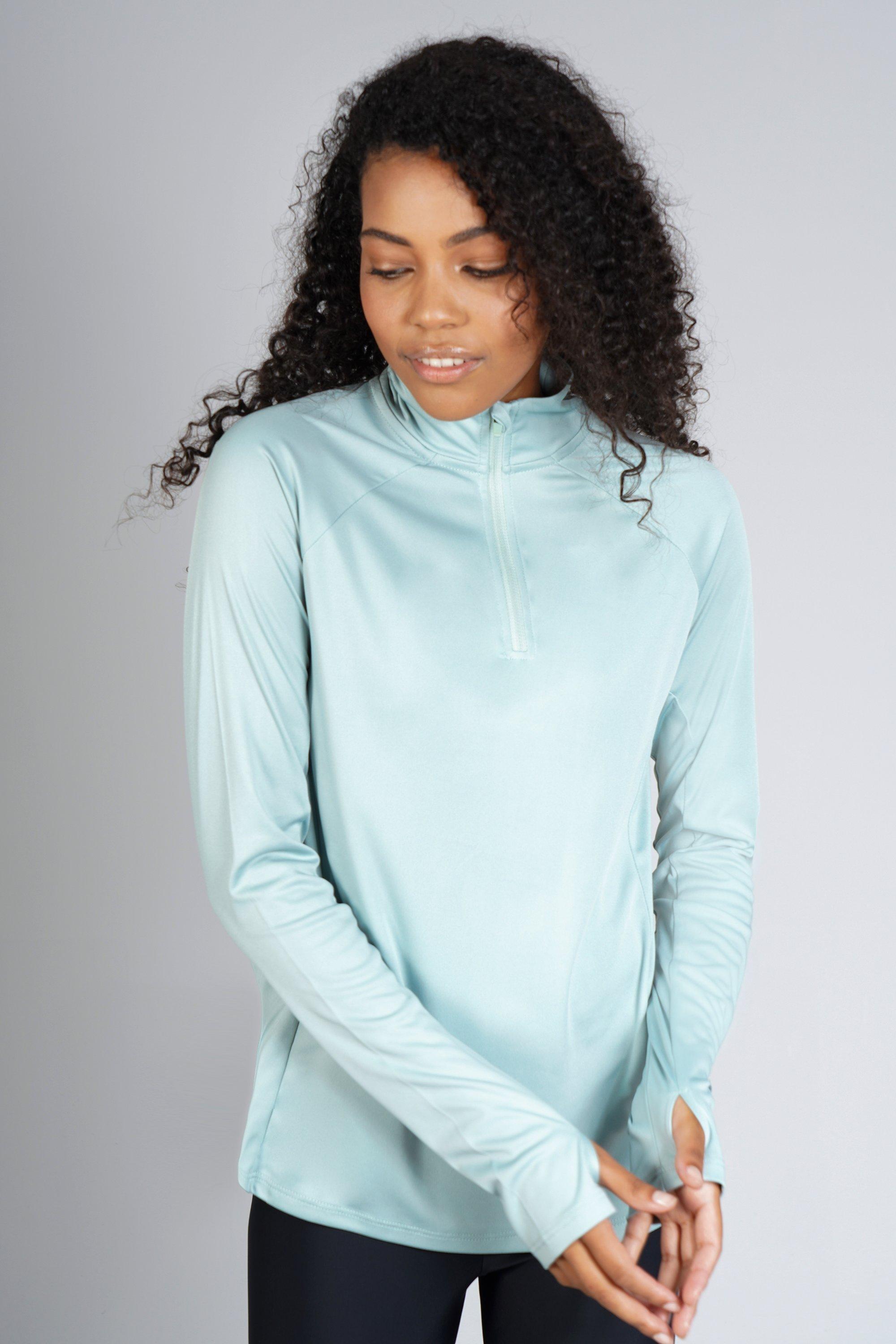 Fluffy Color Block Quarter-Zip Pullover main image 1