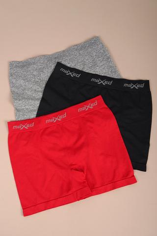 3-pack Seamless Knit Boxer Briefs