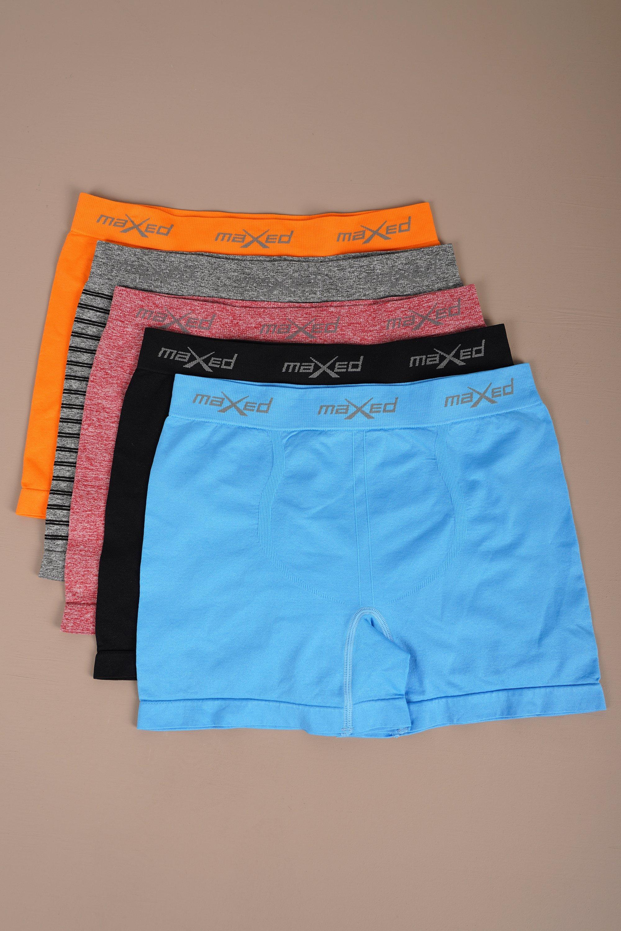 5-pack Seamless Knit Boxer Briefs