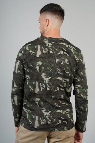 Camo Cotton Long Sleeve T-shirt