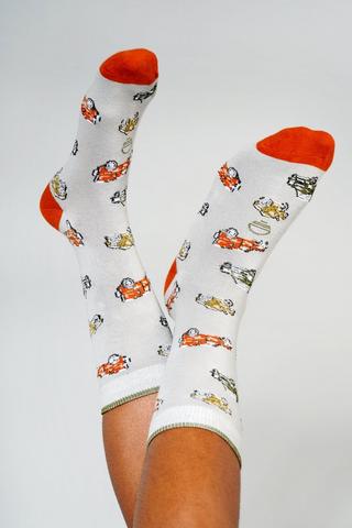 Print Crew Socks