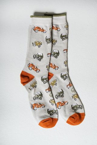 Print Crew Socks