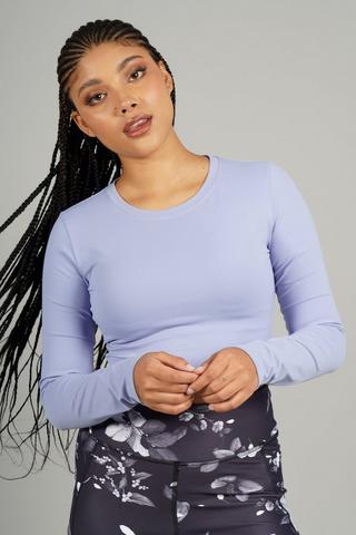 Train Long Sleeve Crop Tee