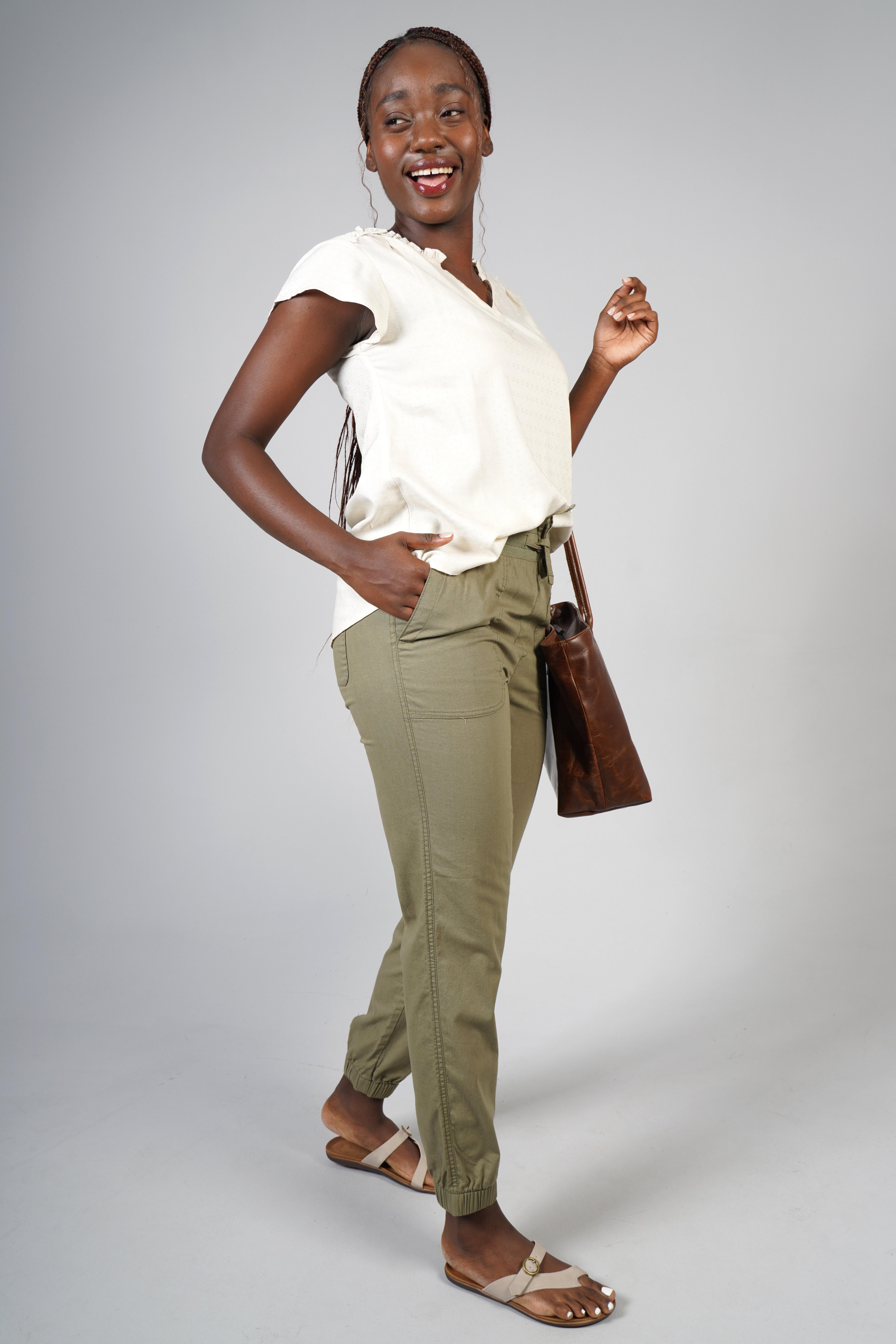 Monile cotton pants Pants