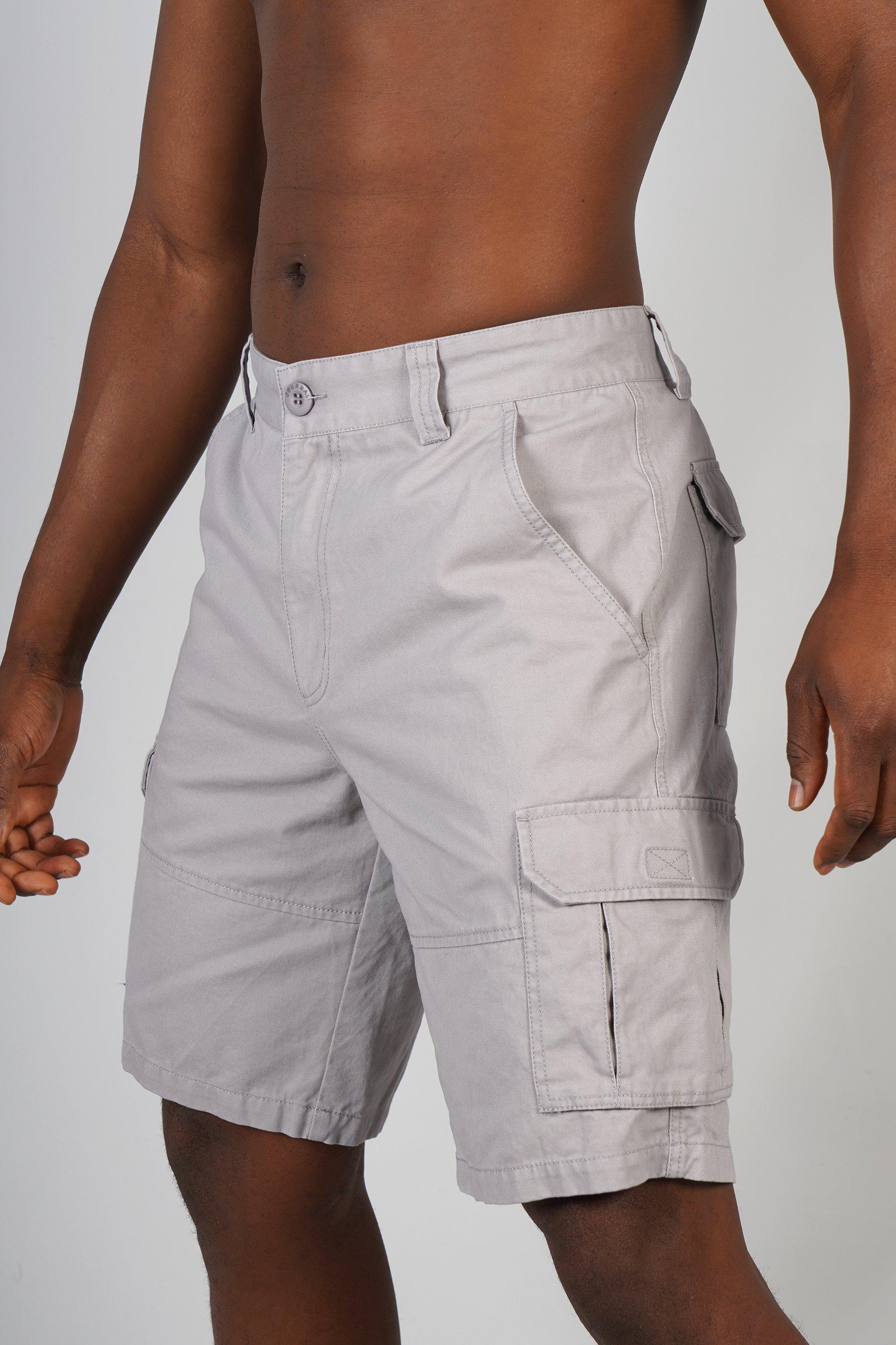 Mens white best sale cargo shorts