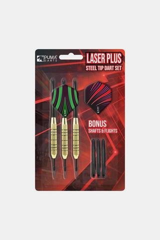Puma Darts Laser Plus Steel Tip Dart Set