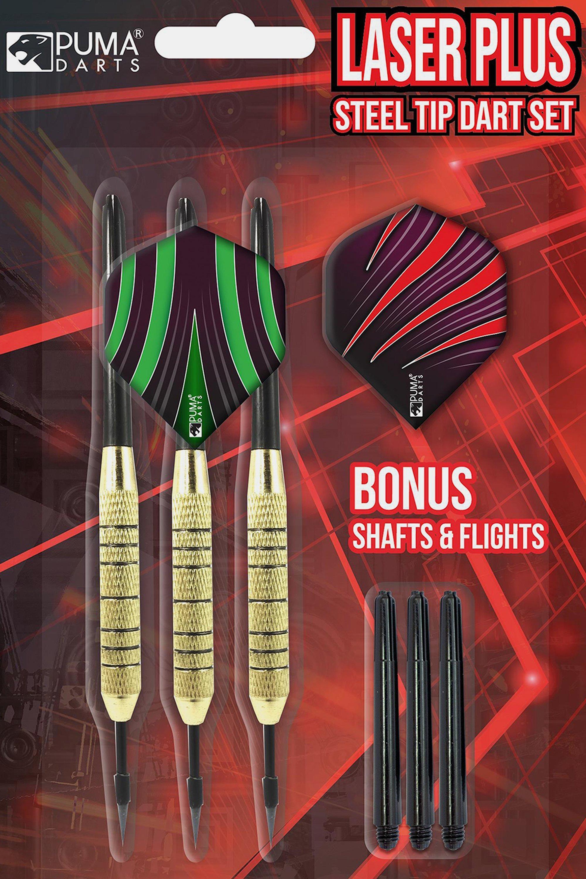 Puma Darts Laser Plus Steel Tip Dart Set
