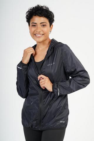 Black Speckle Zip Through Jacket, Active