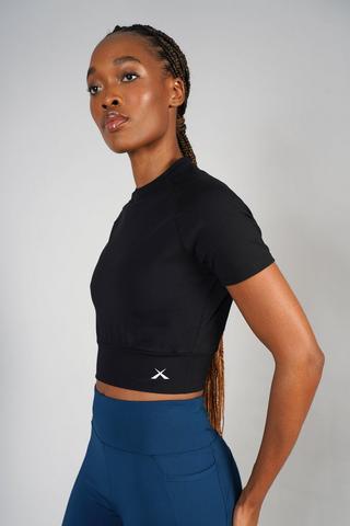 Power Up - Crop Top in Black