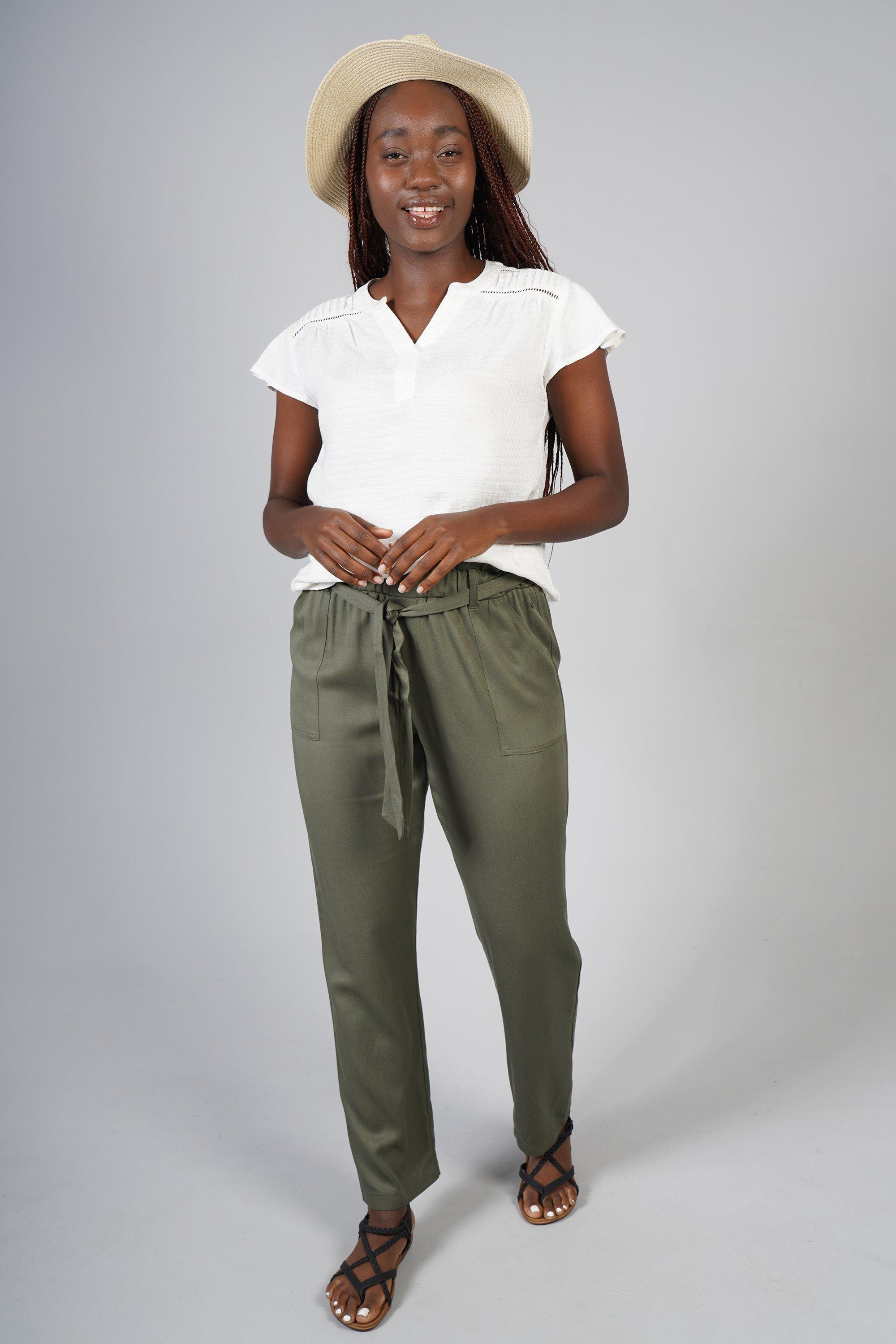 Get In Linen Paperbag Pants