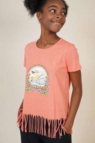 Fringe Trim T-shirt
