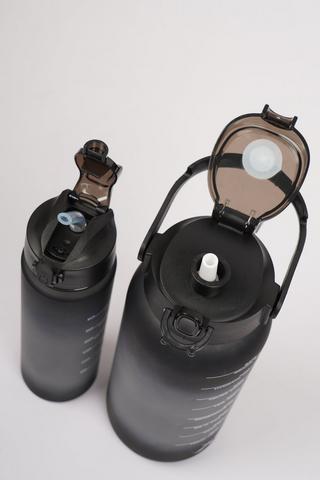 2-in-1 Water Bottle With Motivational Time Markers