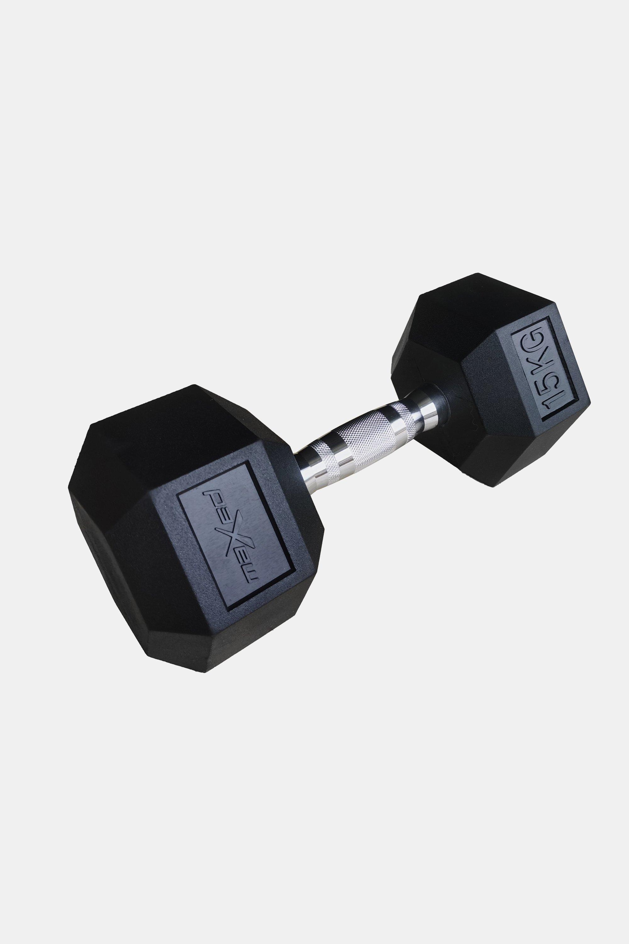 Rubber dumbbells online 15kg