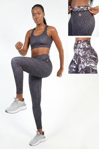 Cropped High Waist Reversible Leggings