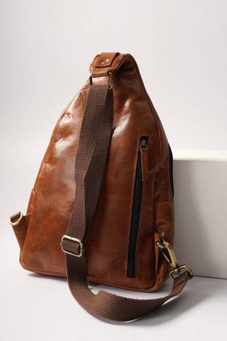 Leather One-shoulder Backpack