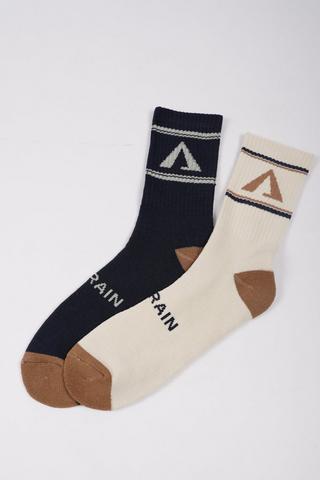 2-pack Cotton-rich Socks