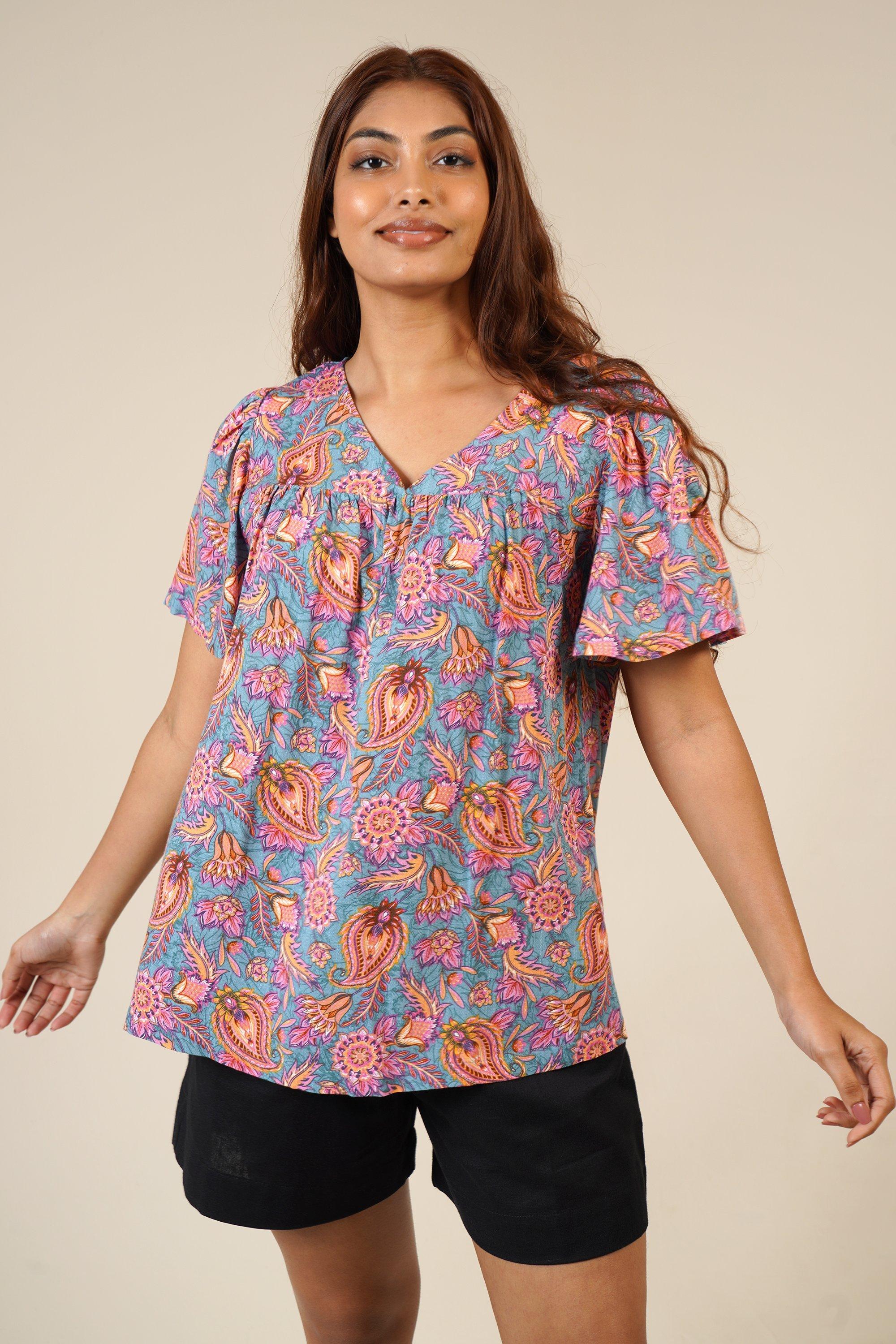 46125117 BLOUSE - PRINT NATIVE main image 0