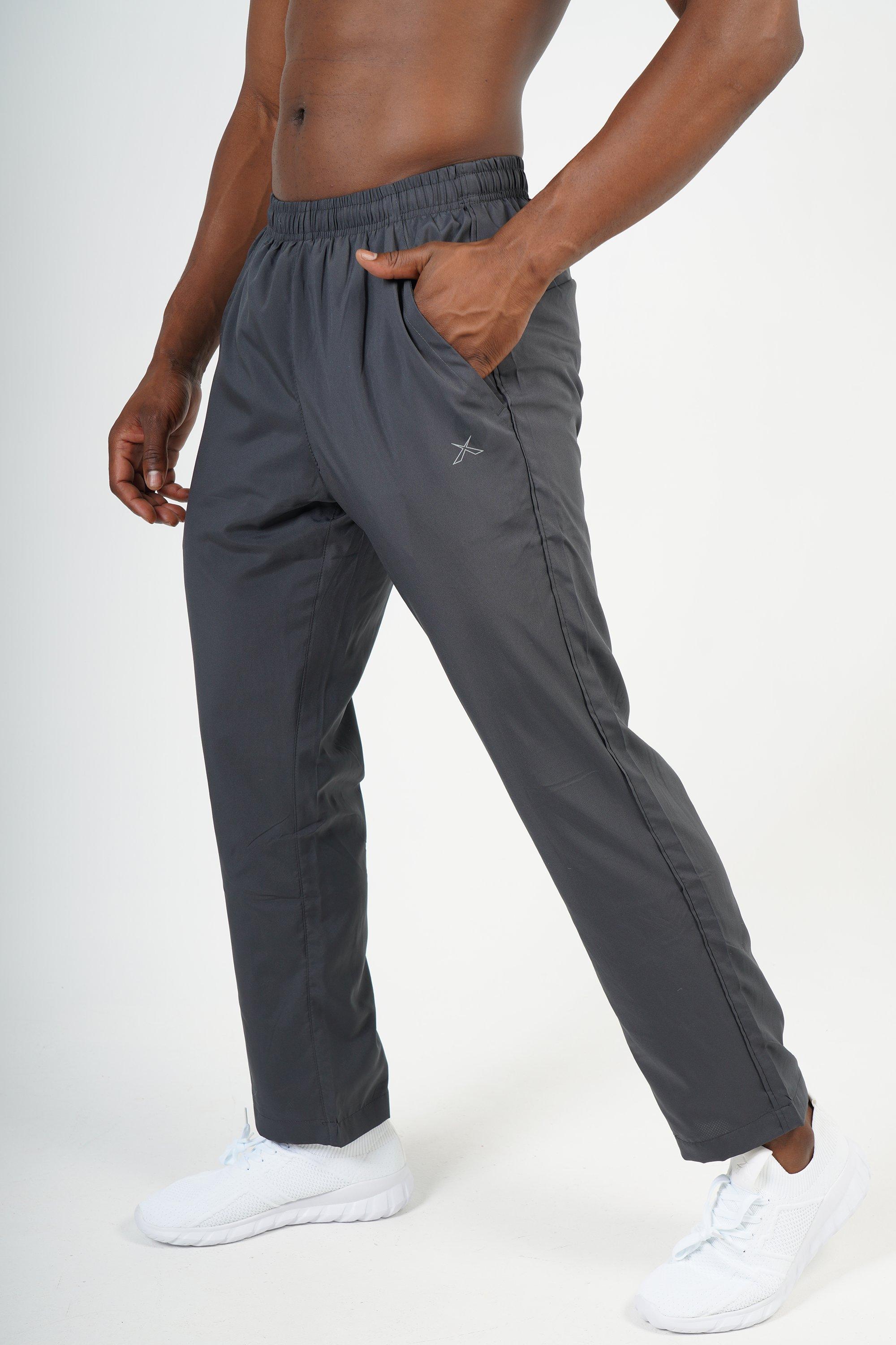 Slazenger, Comfort Slazenger Men's Track Pants, Open Hem Poly Tracksuit  Bottoms