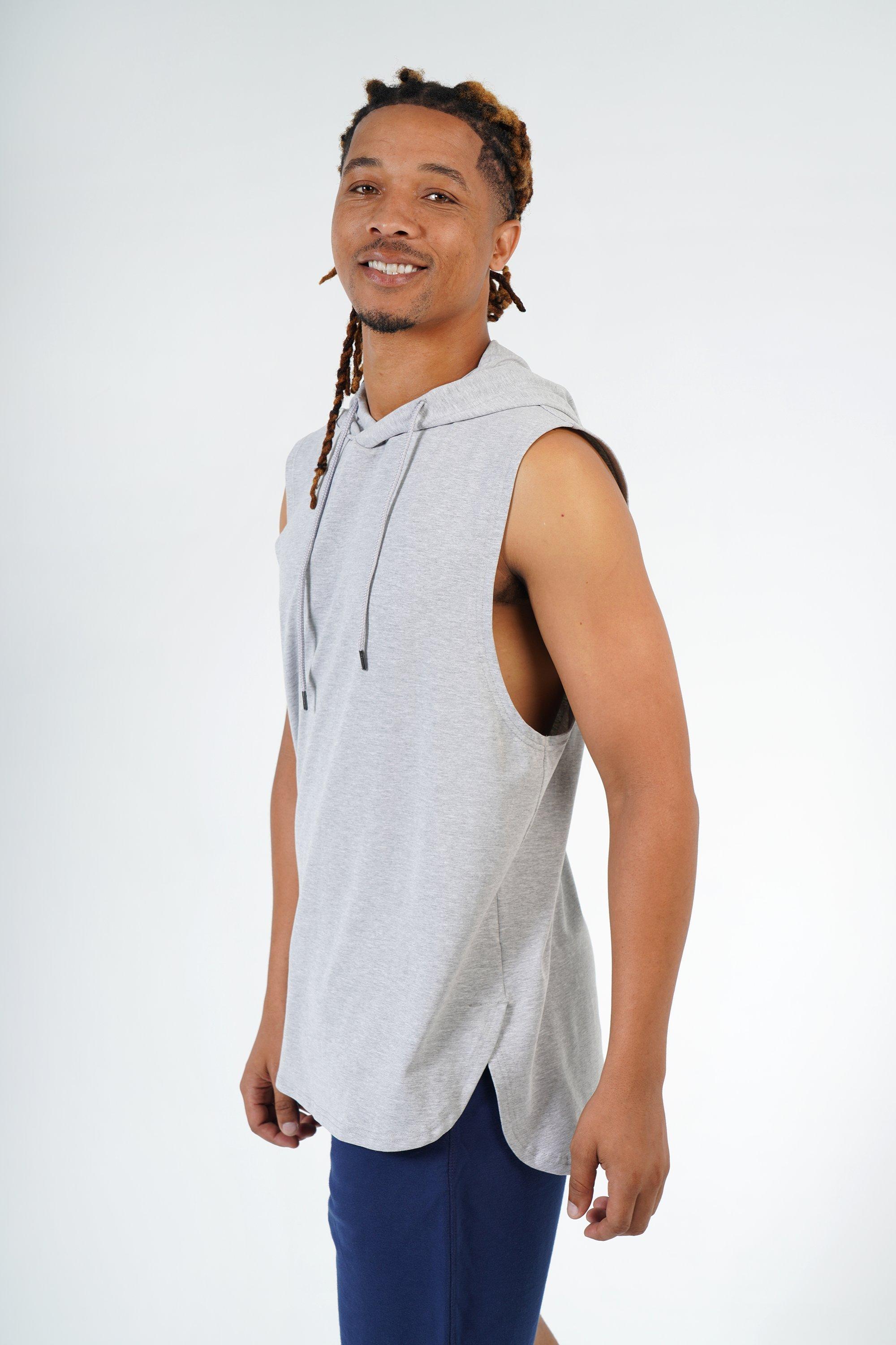 Sleeveless Hoodie (Gray) – RiNo APPAREL