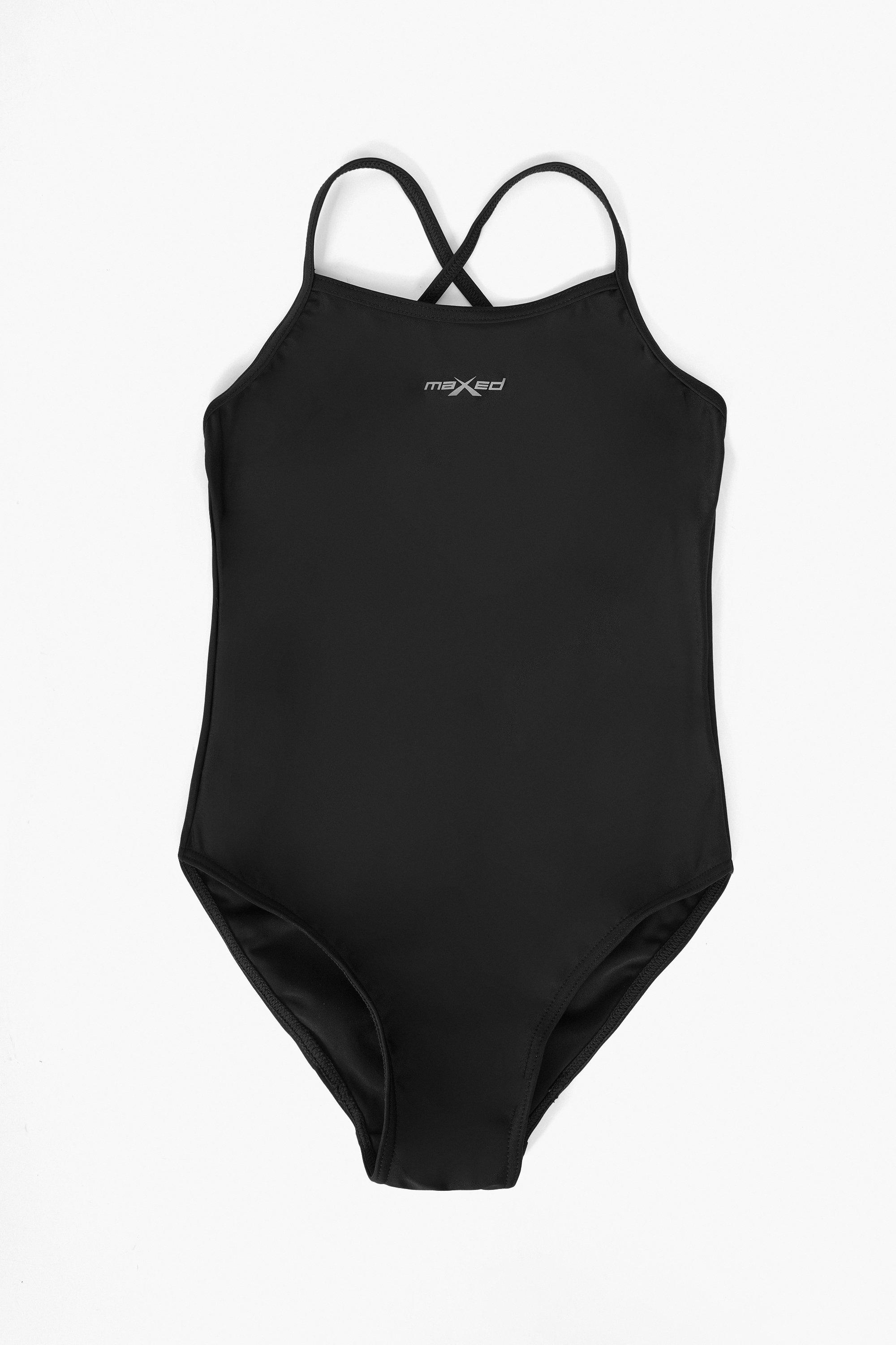 Plain Swimming Costume (3/4) - Black (swimwear) School Uniform