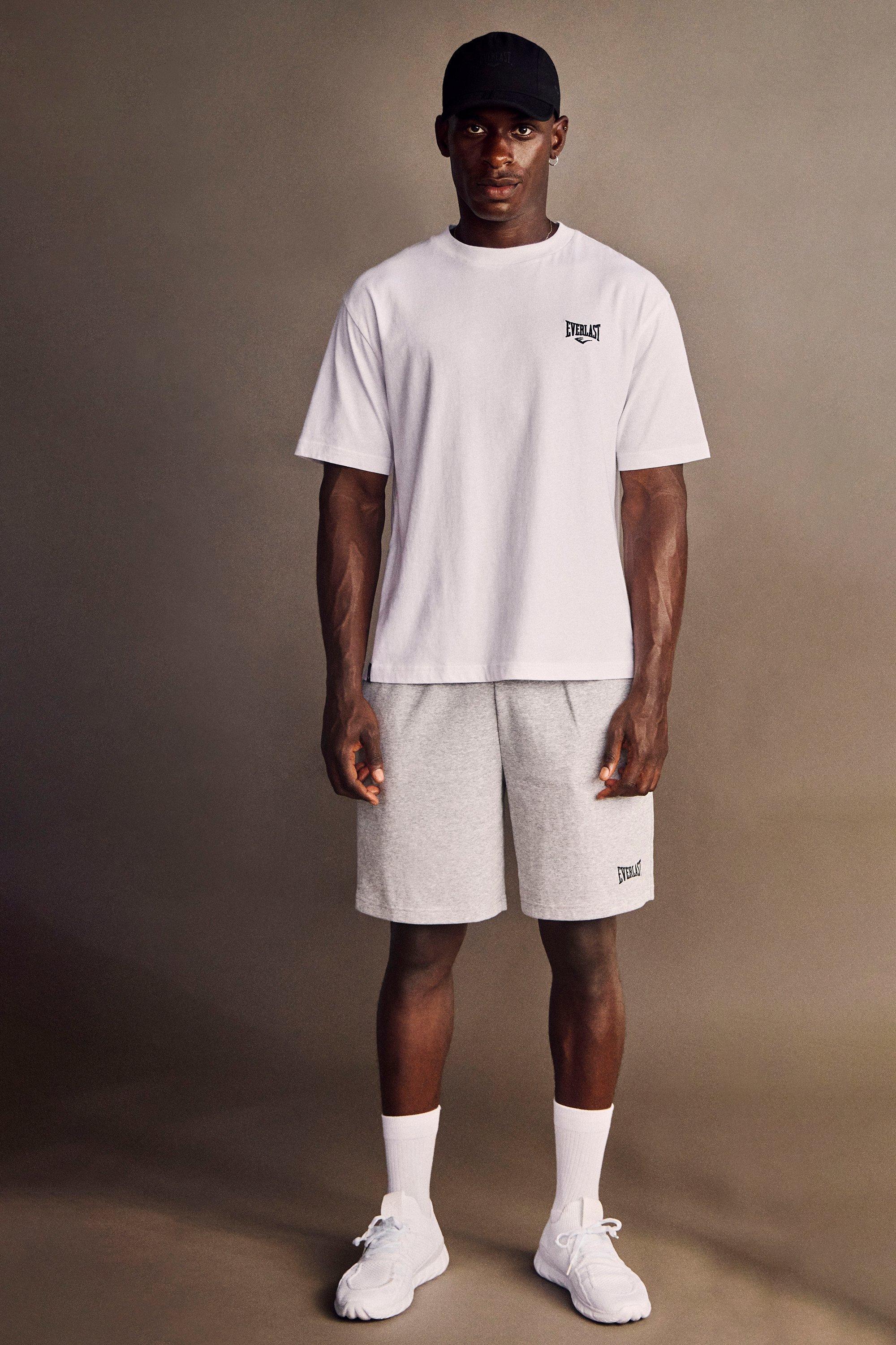 Everlast Men Grey Brushback Sweat Shorts