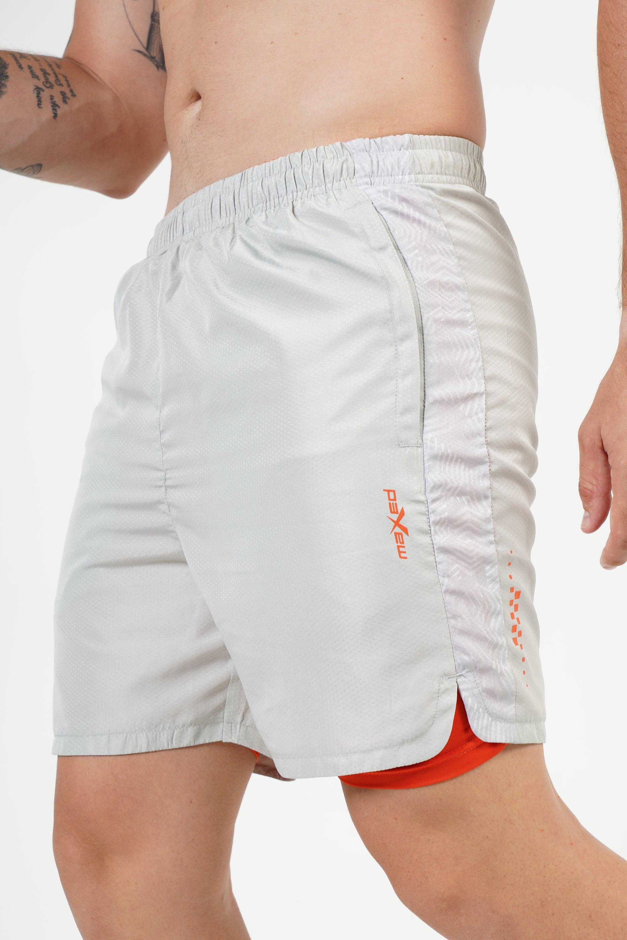 double layer shorts nike