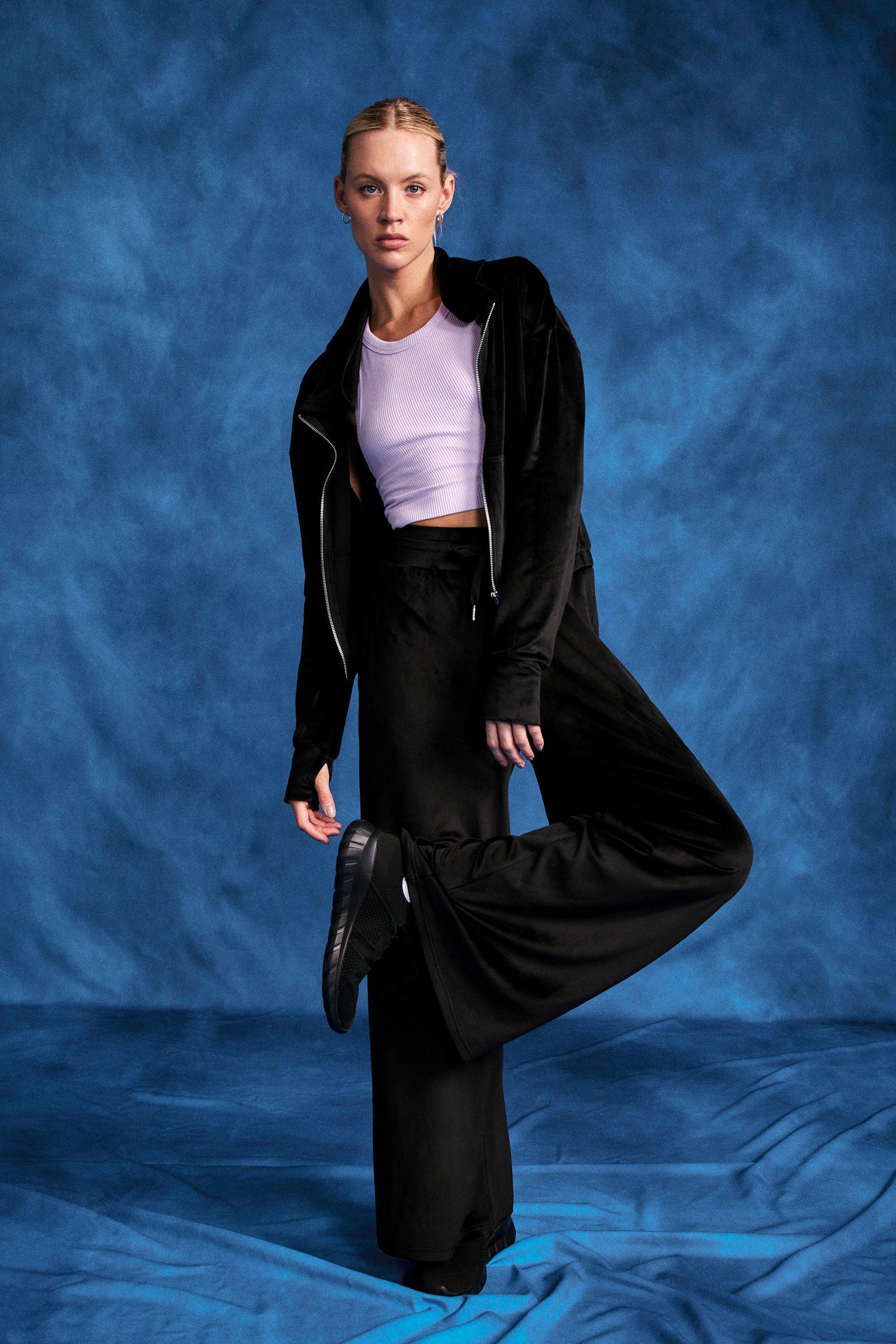 Flamin Hearts Velour Trackpant