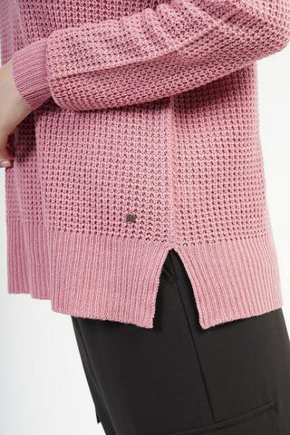 Knit Hooded Pullover