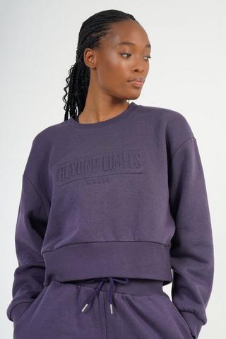 Embossed Fleece Pullover