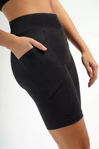 Mid-thigh Tights With Pocket