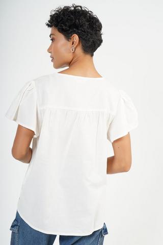 Frill Sleeve Blouse