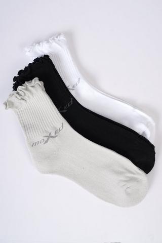 3-pack Ruffle Ankle Socks