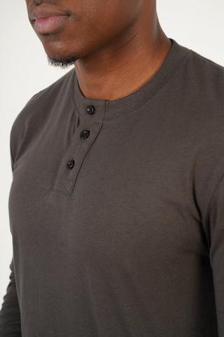 Long Sleeve Henley Top