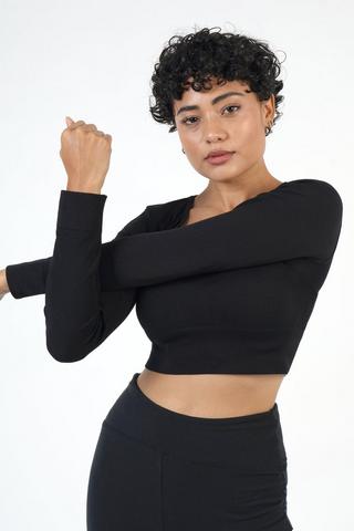 Seamless Long Sleeve Crop Top