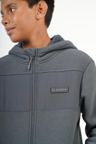 Sherpa-lined Zip-through Hoodie