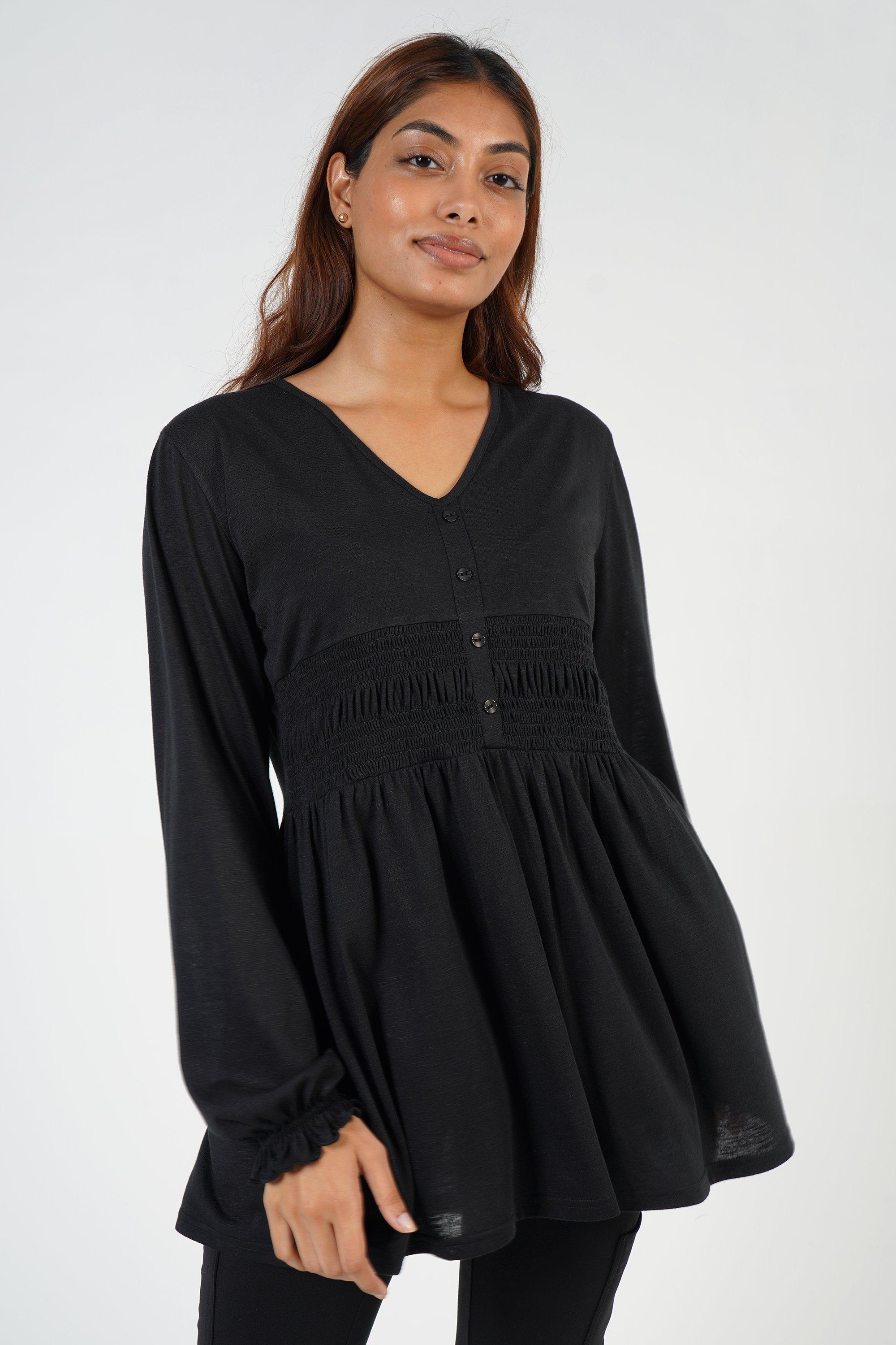 Long Sleeve Hooded Blouse main image 0